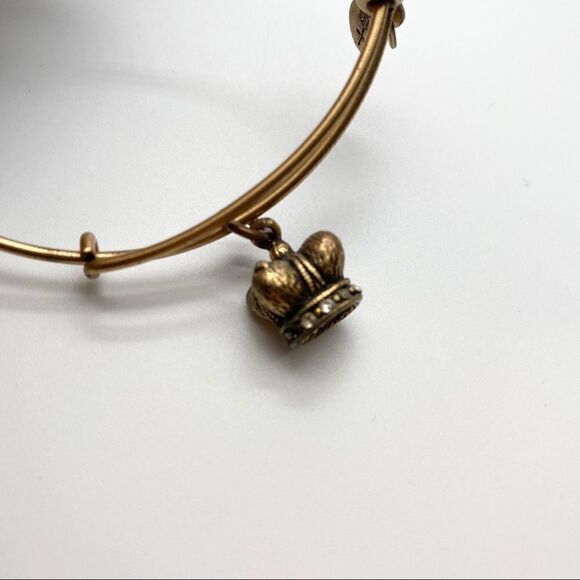 Alex and Ani Kings Crown Bangle Bracelet Goldtone - Picture 3 of 7